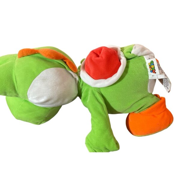 Super Mario Bros Yoshi Jumbo Plush 22” Large Stuffed Animal 2019 Nintendo - Picture 5 of 6
